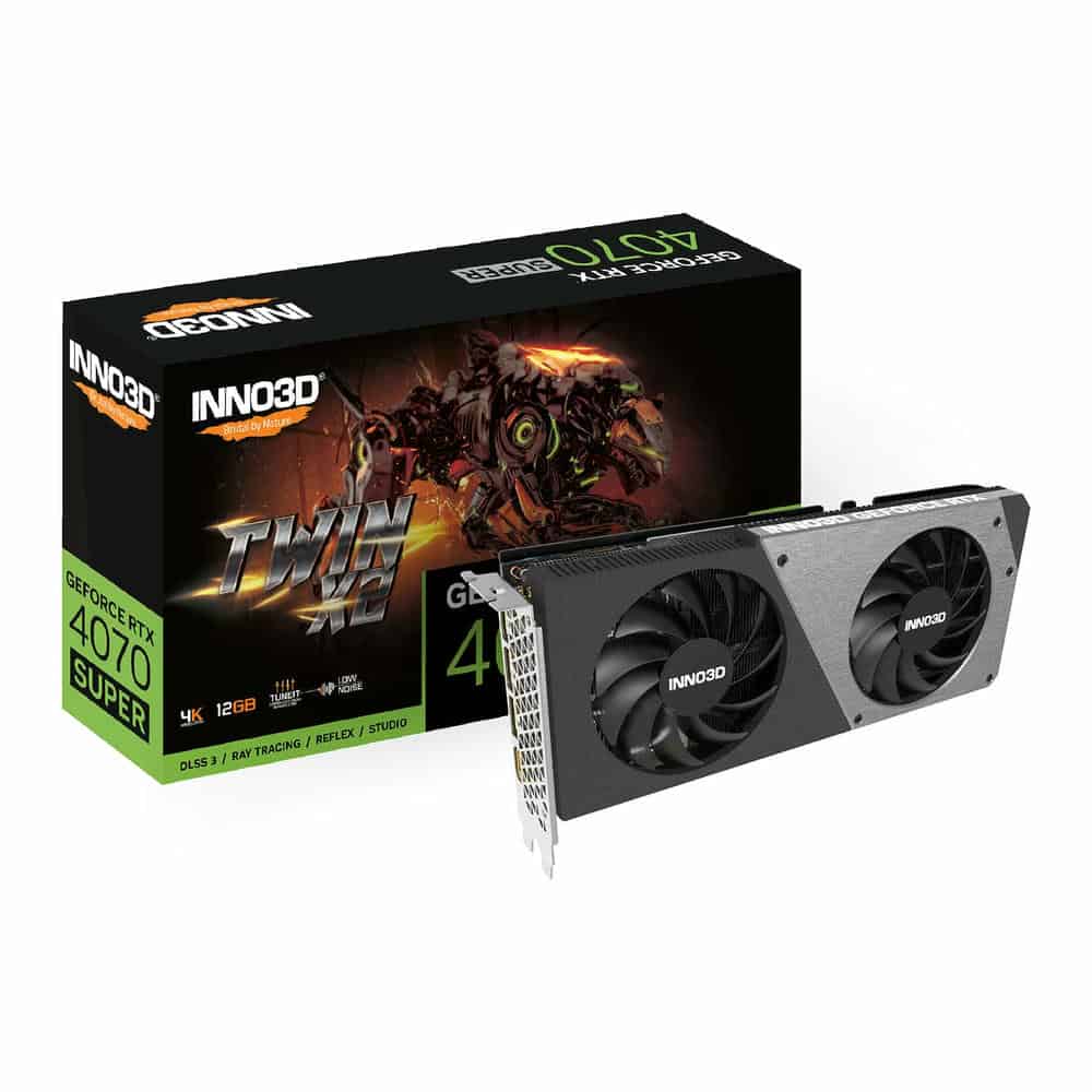 (image for) Inno3D NVIDIA GeForce RTX 4070 SUPER 12GB TWIN X2 Ada Lovelace Graphics Card